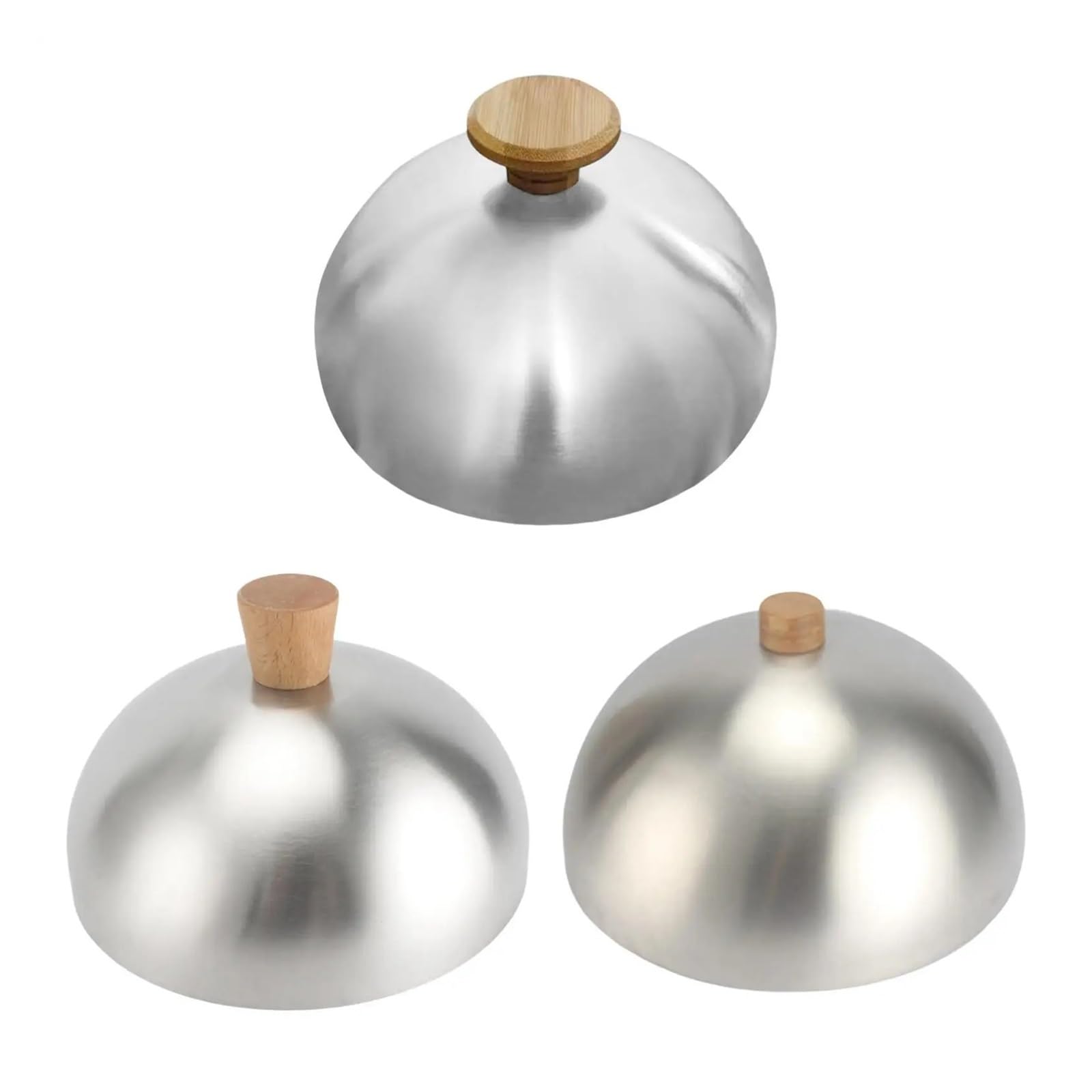 Coperchio Per Bistecca In Acciaio Inox Accessorio for piastra Cupola Coperchio for hamburger in acciaio inossidabile Coperchio for hamburger Cupola di fusione for feste barbecue in cucina for famiglie | StyleB