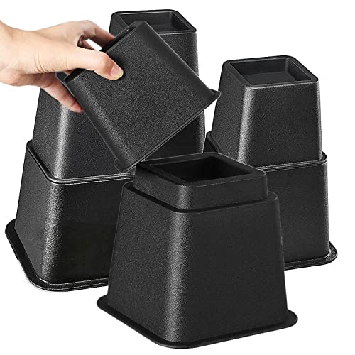 Catálogo de Imagenes de Sofa Cama favoritos de las personas. 43 Voyzdx Elevador de Muebles,8 Piezas Elevadores de Muebles Ajustables de Calidad- Ahorro de Espacio Elevadores de Muebles para la Cama, la Mesa, la Silla o el sofá - (Negro)...