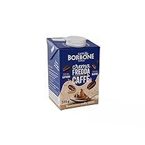 Caffè Borbone CREMA CAFFÈ – 1 Brick 550g – Crema a base di latte con caffè solubile delattosata, UHT a lunga conservazione – Senza Lattosio e Senza Glutine – Latte e panna Italiani