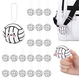 Simgoing 15 Pcs Volleyball Keychain Gift Bulk Mini Plush Ball Prizes Funny Sports Players Team Party Favors Gifts for Group