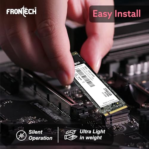 Image of FRONTECH 256GB NVMe M.2 2280 SSD - PCIe Gen3 x4, Up to 1600 MB /s Read & 1000 MB /s Write, Ultra-Compact High-Speed Solid State Drive for Gaming, Laptops & PCs (SSD-0060)