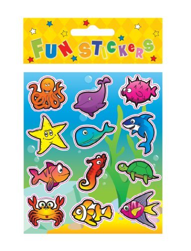 Henbrandt Sealife Stickers (1 pack of 12 stickers)