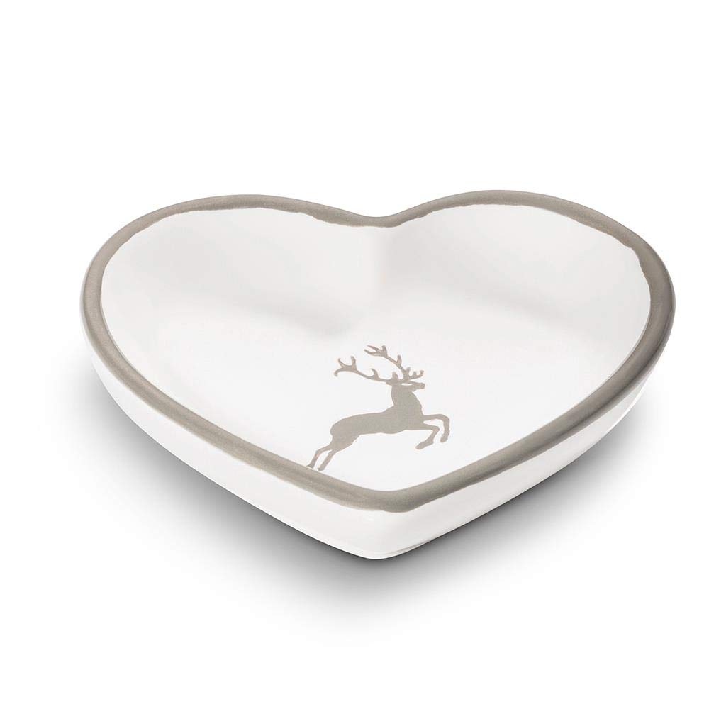 Gmundner Ceramica Bordeauxr. Cervo, Ciotola A Forma Di Cuore L 10 Cm 58890861