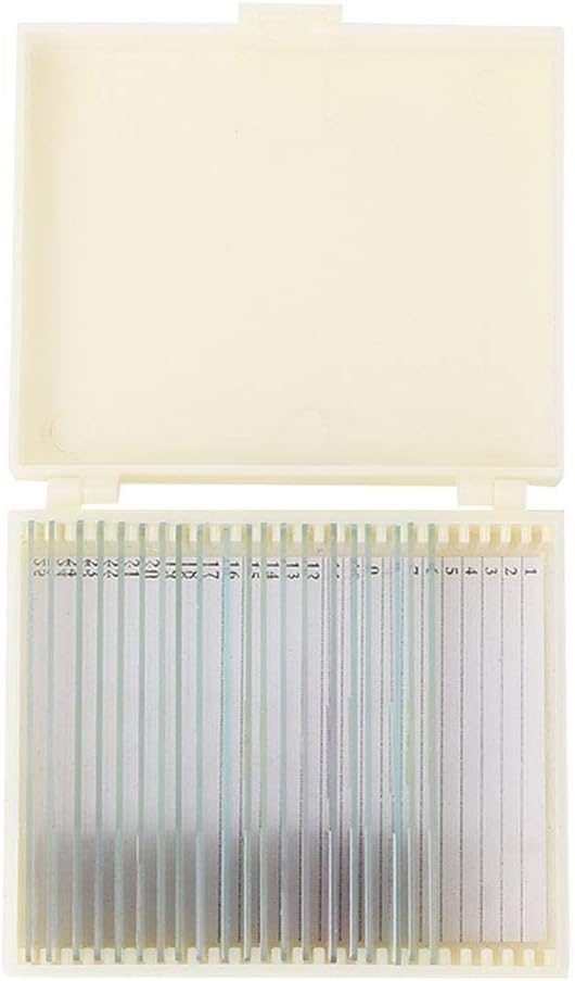 20pcs Microscope Slide,Biology Glass Prepared Microscope Slides,Microbiological Bacterial Specimens Biology Microscope Slices Lab Specimen