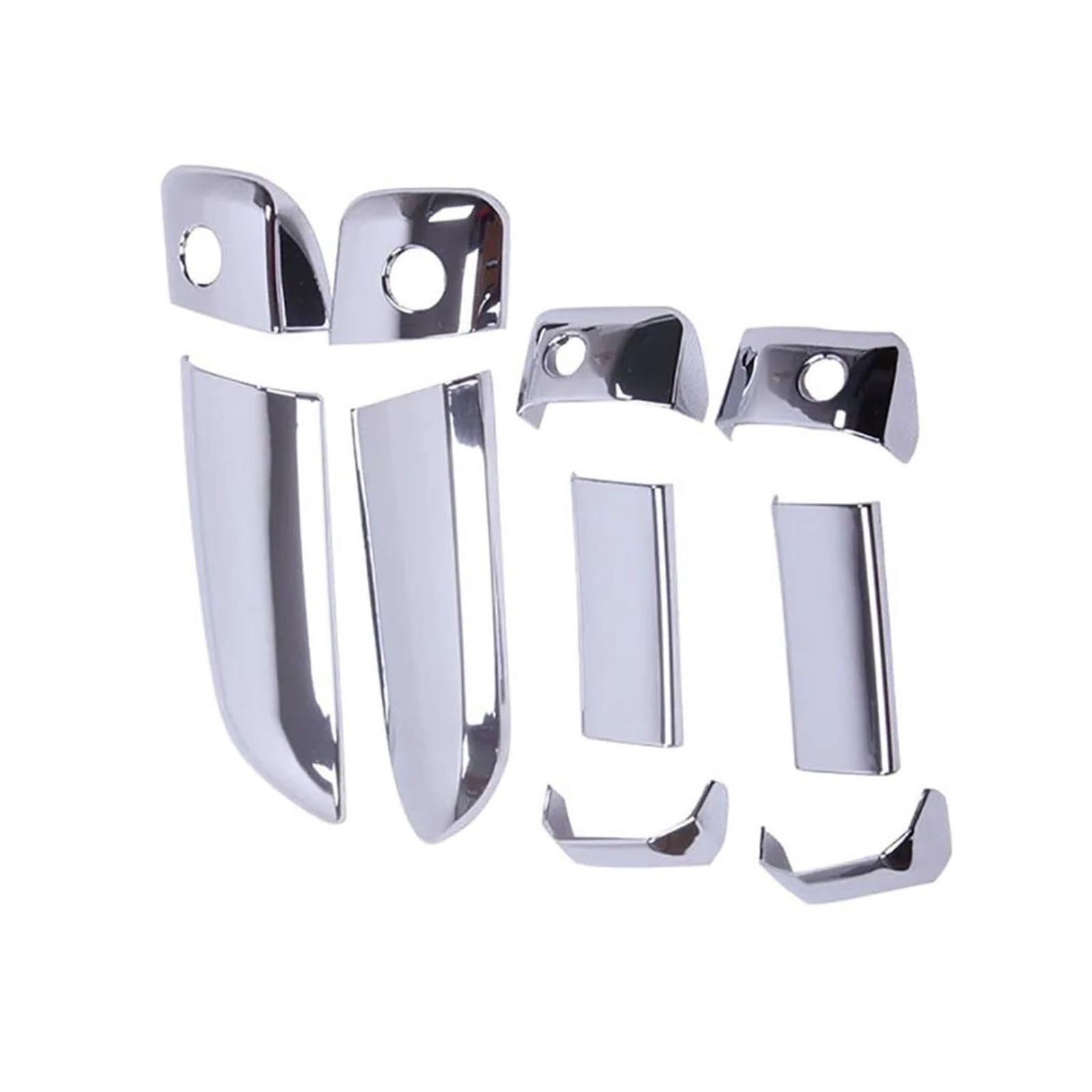 Cavinbdz One Color For Toyota For Hiace 2005-2015 10Pcs/Set Car Chrome Exterior Door Handle Bowl Insert Frame Overlay Panel Cover