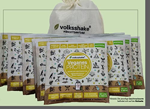Volksshake Kleinpackungen| Probeset - 15 Sorten - Vegane Proteine - Smoothiepulver Cover