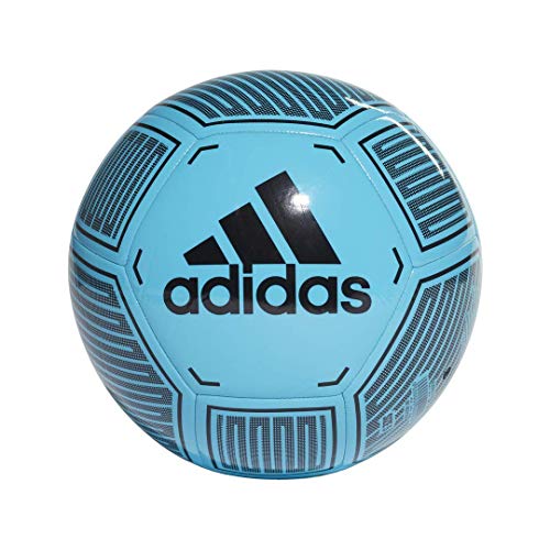 adidas Starlancer VI Soccer Ball Bright Cyan/Black/White 3