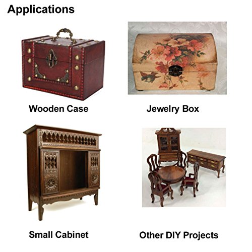 Uxcell 3.39" Antique Bronze Hinges Retro Mini Hinge Replacement With Screws 1Pcs #TOP5