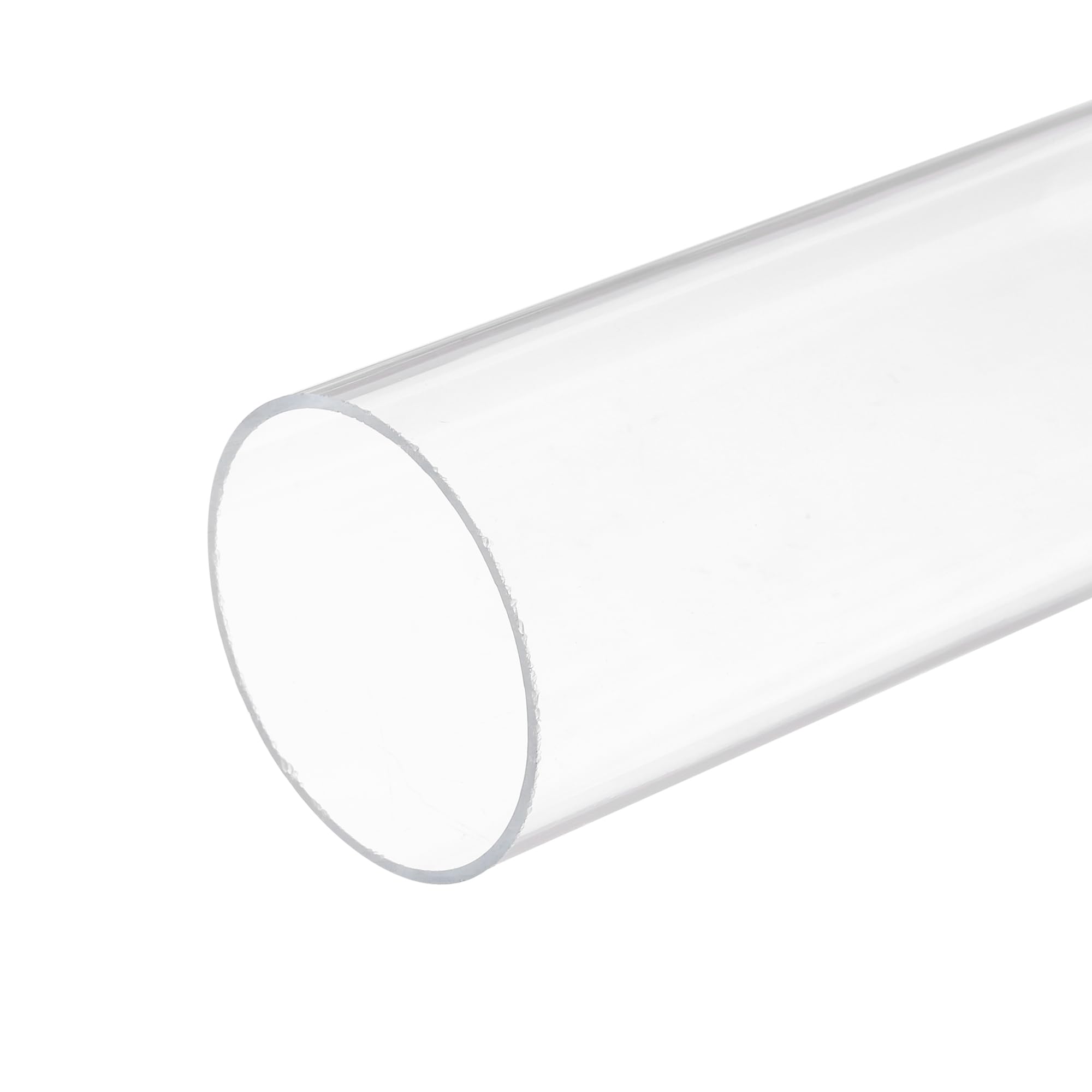 QUARKZMAN 2 Stück PVC Transparent Rohr, Innendurchmesser 61mm Durchmesser 65mm LÄNGE 350mm Acryl Kunststoffrohr für Lampenbau, Stehlampen, Möbel