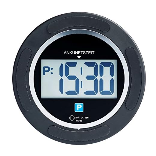 TFA Dostmann Elektronisk parkeringsskiva, 98.1110.01, svart, L110 x B39 x H136 mm