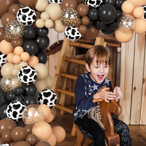 Image of Ouddy Party 129Pcs Brown Balloon Arch Garland Kit in 18 12 10 5 Inch