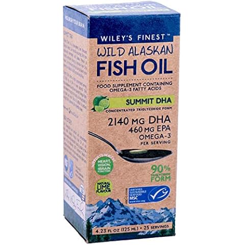 Wiley's Finest Summit DHA Liquid Wild Alaskan Fish Oil, 125 ml Cover