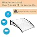 VINGLI Window Awning Door Canopy Exterior, Awnings for Doors Polycarbonate Cover Patio Door Awning Rain Snow Sunlight Protection Hollow Sheet