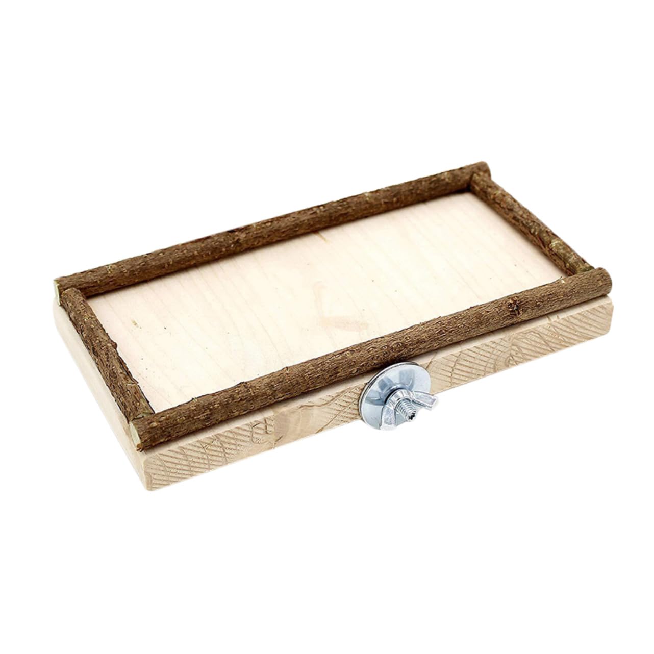 Beavorty 3 Pezzi 10x15 Cm Tavolo Da Gioco in Legno Per Pappagalli E Mangiatoia Per Esercizi Per Uccelli