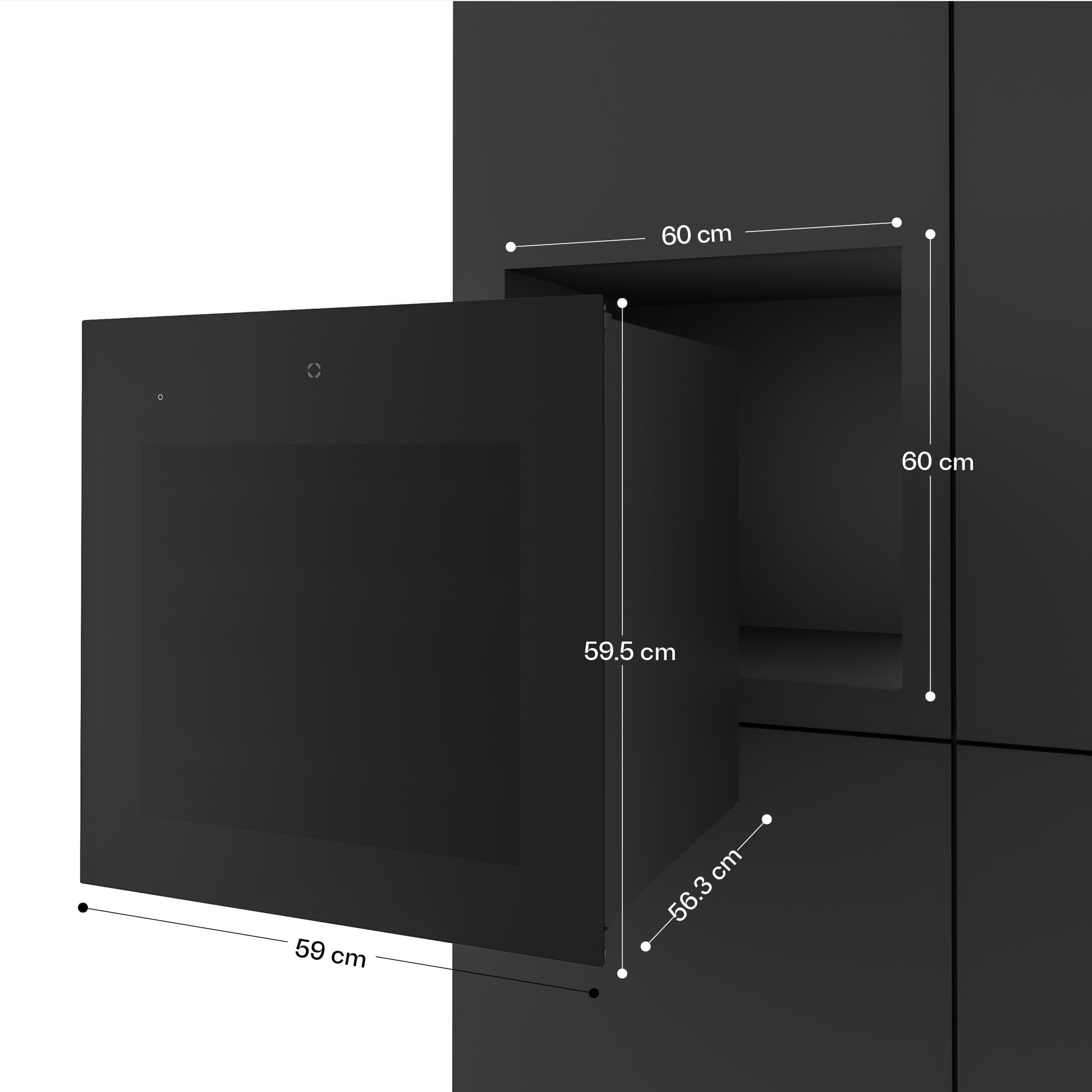 Klarstein Velaire Vinoteca 2 Zonas - 36 Botellas, Empotrable, 5-22°C, Control Táctil, LED, Estantes de Madera, Puerta UV, 41 dB, Nevera Vinos, Cava Vino