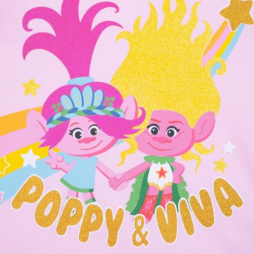 DREAMWORKS TROLLS T-Shirt | Viva and Poppy Tshirt | Troll T-Shirts for Girls | Official Merchandise3