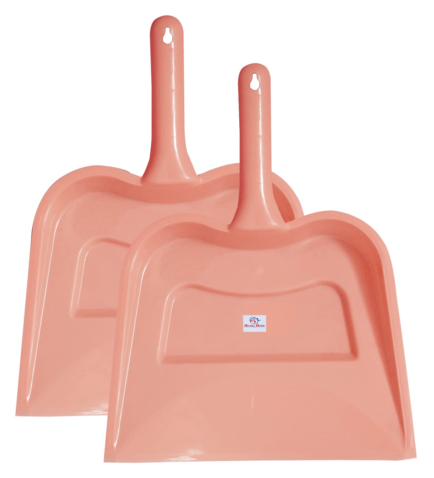 Heart Home Plastic Lightweight 12" Dustpan with Comfort Grip Handle for Easy Sweep Broom, Pack of 2 (Pink) (B09831VMHQ) Amazon Price History, Amazon Price Tracker