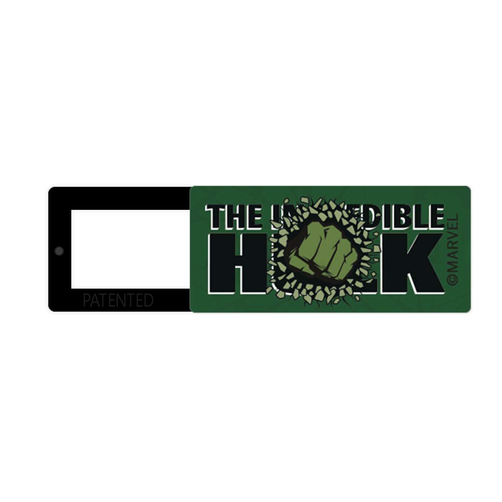 ERT GROUP Original and Officially Licensed by Marvel Webcam Cover, pattern Hulk 001, Privise Sliding Camera Cover for Laptop, Computer and Tablet, Security Products