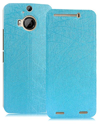 Image of Heartly Luxury PU Leather Flip Stand Back Case Cover for HTC One M9 Plus M9+ - Power Blue