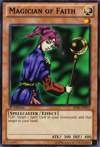 Amazon.com: YU-GI-OH! - Magician of Faith (BP02-EN005) - Battle Pack 2: War  of The Giants - 1st Edition - Rare : Toys & Games