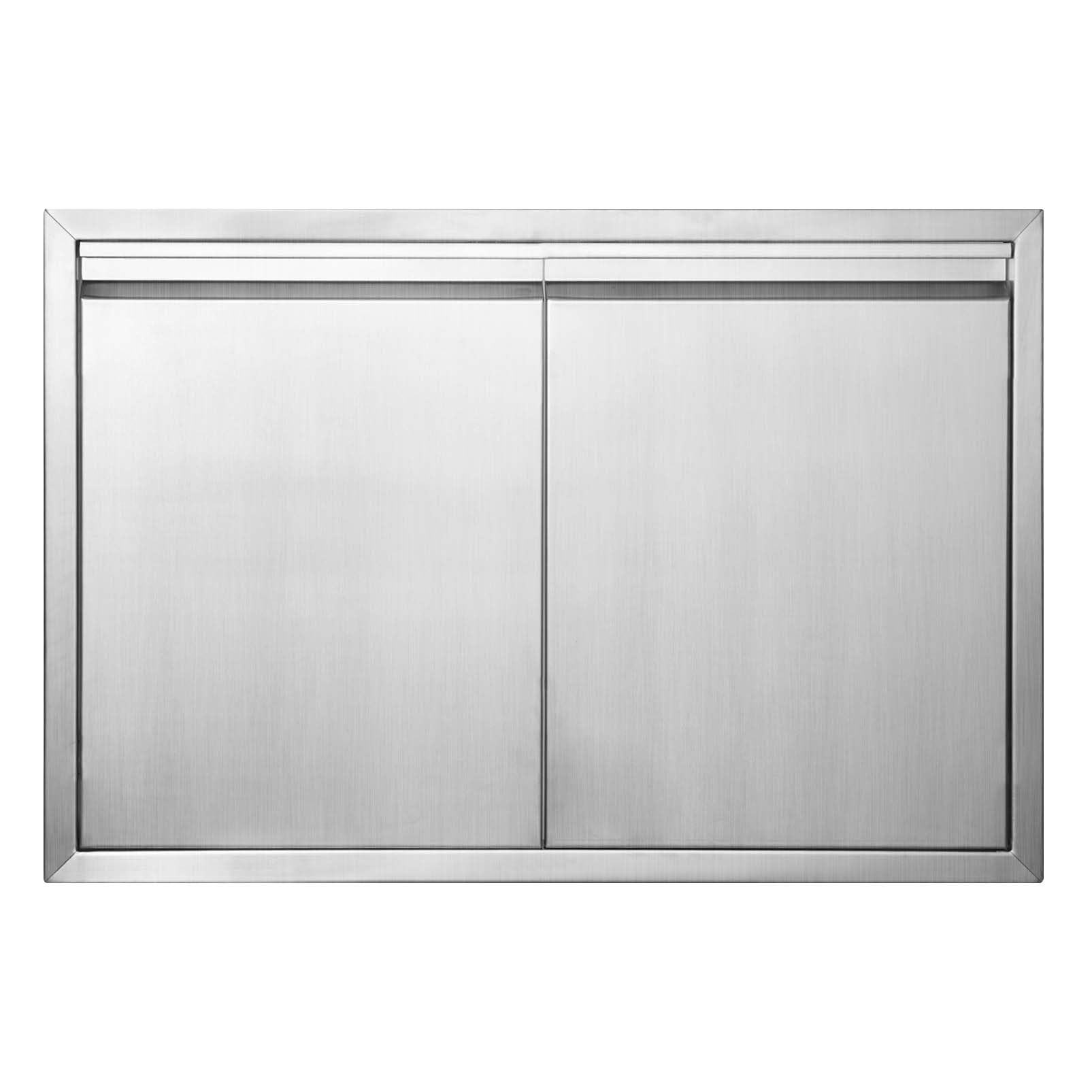 JIE JIN BBQ Access Door 35" W X 24" H Outdoor Kitchen Doors Double Doors Thickened 304 Stainless Steel Outdoor Kitchen Accessories Door for Indoor/