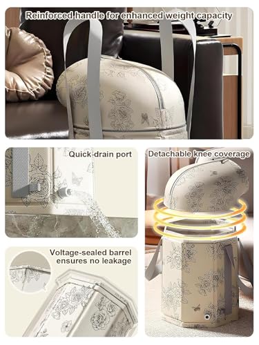 Tina Plegable para Baño de Pies con Protección para Rodilla miniatura 4