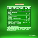 NutraKey L-Carnitine 3000mg, No Sugar, Gluten Free, Turn Into Fuel, (Sour Gummy Worms) 31 Servings - Image 2