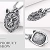 Richsteel Viking Necklace for Men Wolf Pendant Necklaces Boys Chain Norse Mens Jewellery #3
