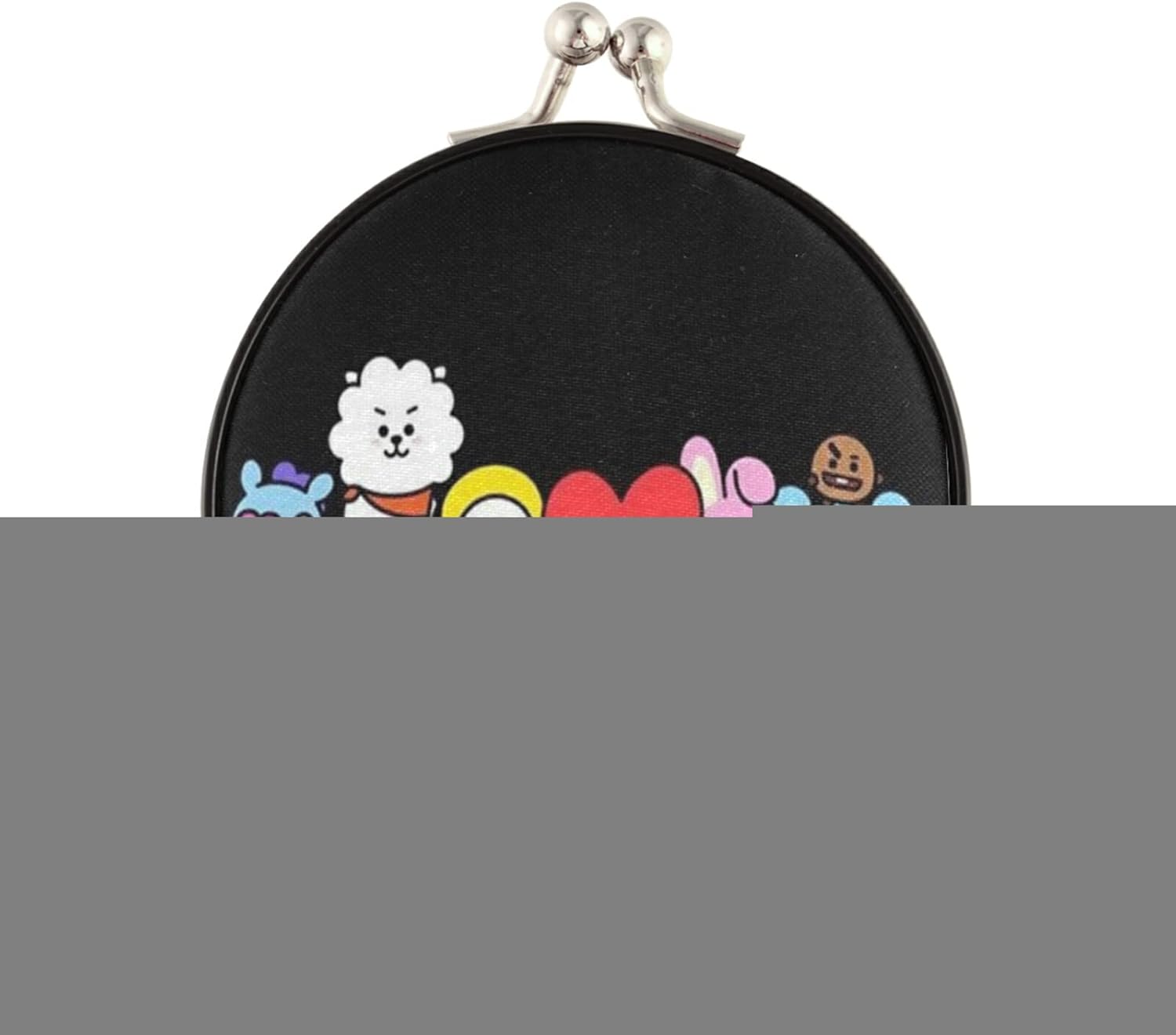 Kyr 好運来 お洒落 可愛い 宇宙へ行こう Bts 防弾少年団 Bt21大集合柄 がま口メイク鏡 化粧ミラー ポケット鏡 ２倍拡大鏡付き ハンド鏡 手鏡 両面化粧鏡 携帯式化粧ミラー ミニ コンパクト 折りたたみ お礼 誕生日 プレゼント 母の日 Mmt 14minds Com