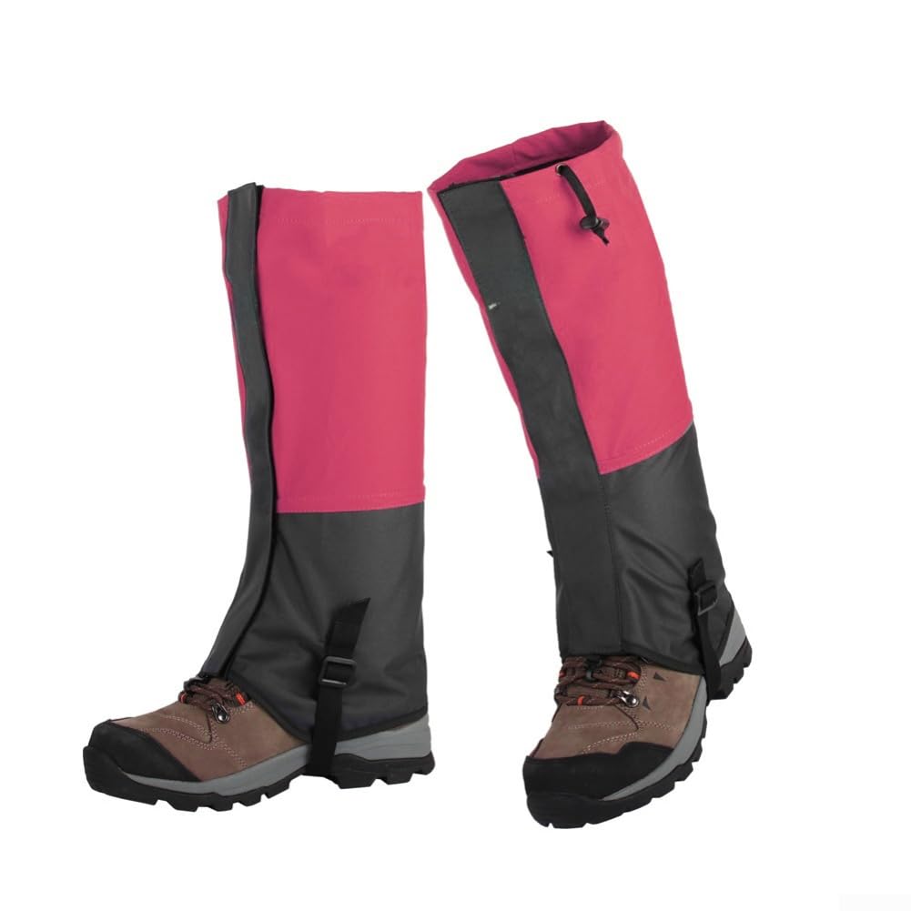Ghette da neve, traspiranti, ergonomiche, per tutti, unisex, impermeabili, a prova di sabbia, colore nero
