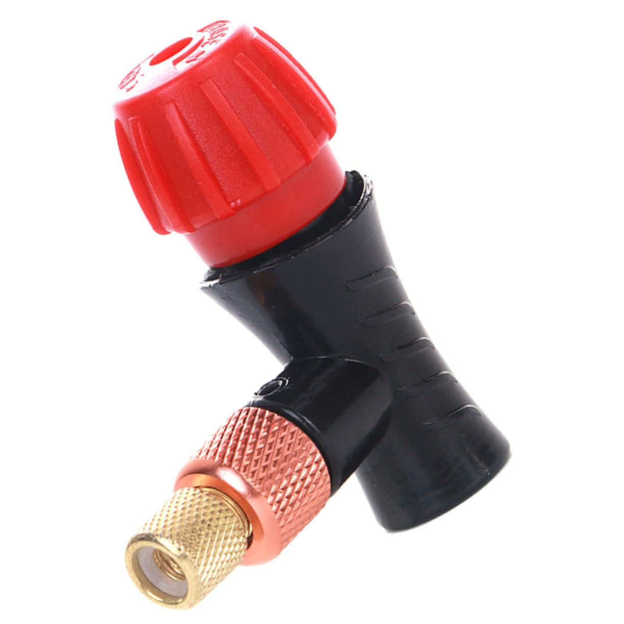 SEWOART Co2 Inflator Head 3/8-24 Thread American French Valve Adapter Lightweight for Easy Tire Pump