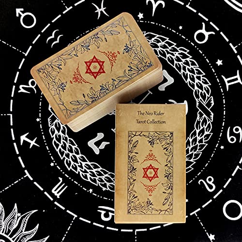 wuxafe 78 Seiten, Der Neo-Fahrer Tarot, Wahrsagerei Wahrsagerkarte Für Anfänger/Erfahrene Leser, Familienbrettspiel… – Bild 3