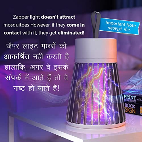 Image of Mosquito Lamp Eco-Friendly LED Mosquito Killer Machine - USB-Powered Indoor Bug Zapper for Home - Chemical-Free Insect Trap Safe for Kids & Pets - Easy to Clean (MASHROOM Mosquito LAMP)