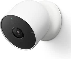 Google Nest Cam - Cámara de seguridad inteligente para interiores y exteriores. 1080p, alerta solo de movimiento.