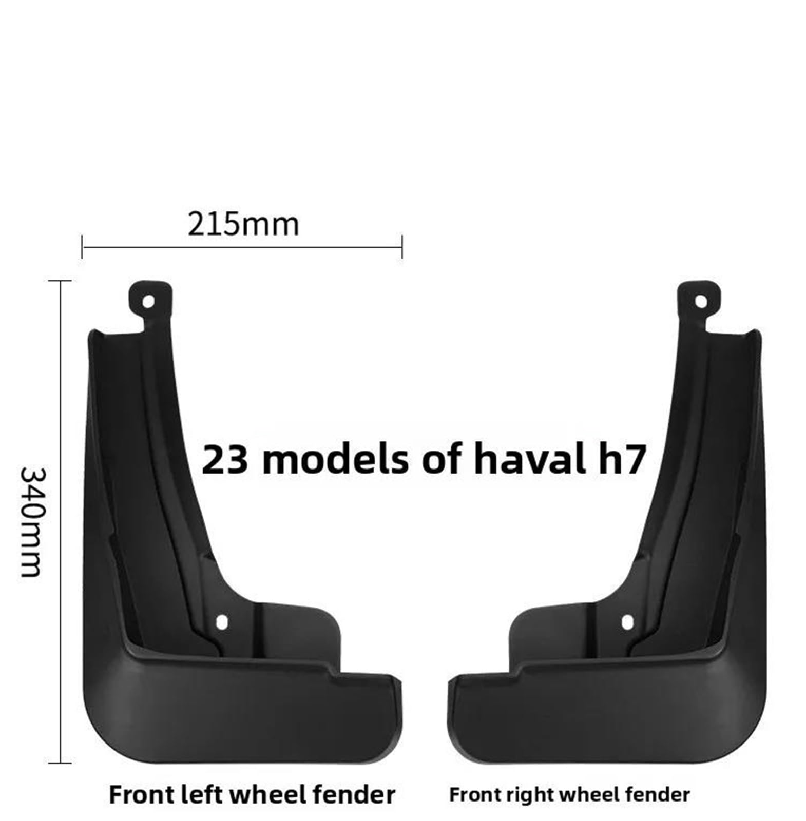 pour GWM pour HAVAL H7 2024-2026 Bavettes Protection Avant Arrière ABS Accessoires Auto