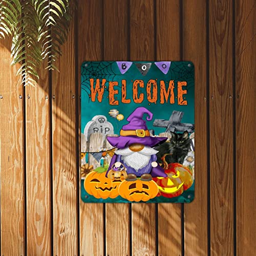 Plaque métal Halloween étanche décoration murale garage