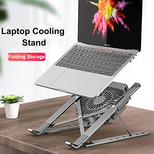 Base ajustable para portátiles con ventilador y aluminio miniatura 6