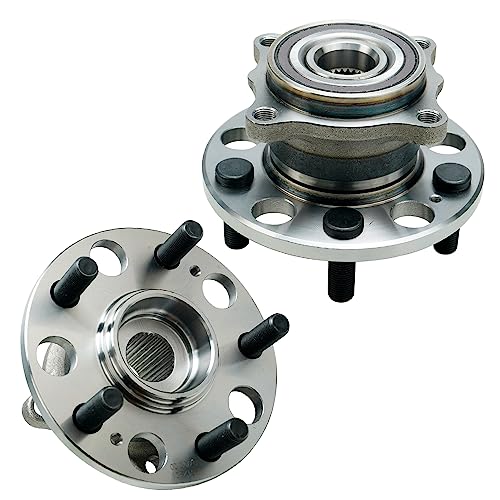 Image of Detroit Axle - Pair Rear Wheel Bearing Hubs Assembly for Acura TL 2009-2013 [AWD], RL 2005 2006 2007 2008 2009 2010 2011 2012, 5-Lug w /ABS