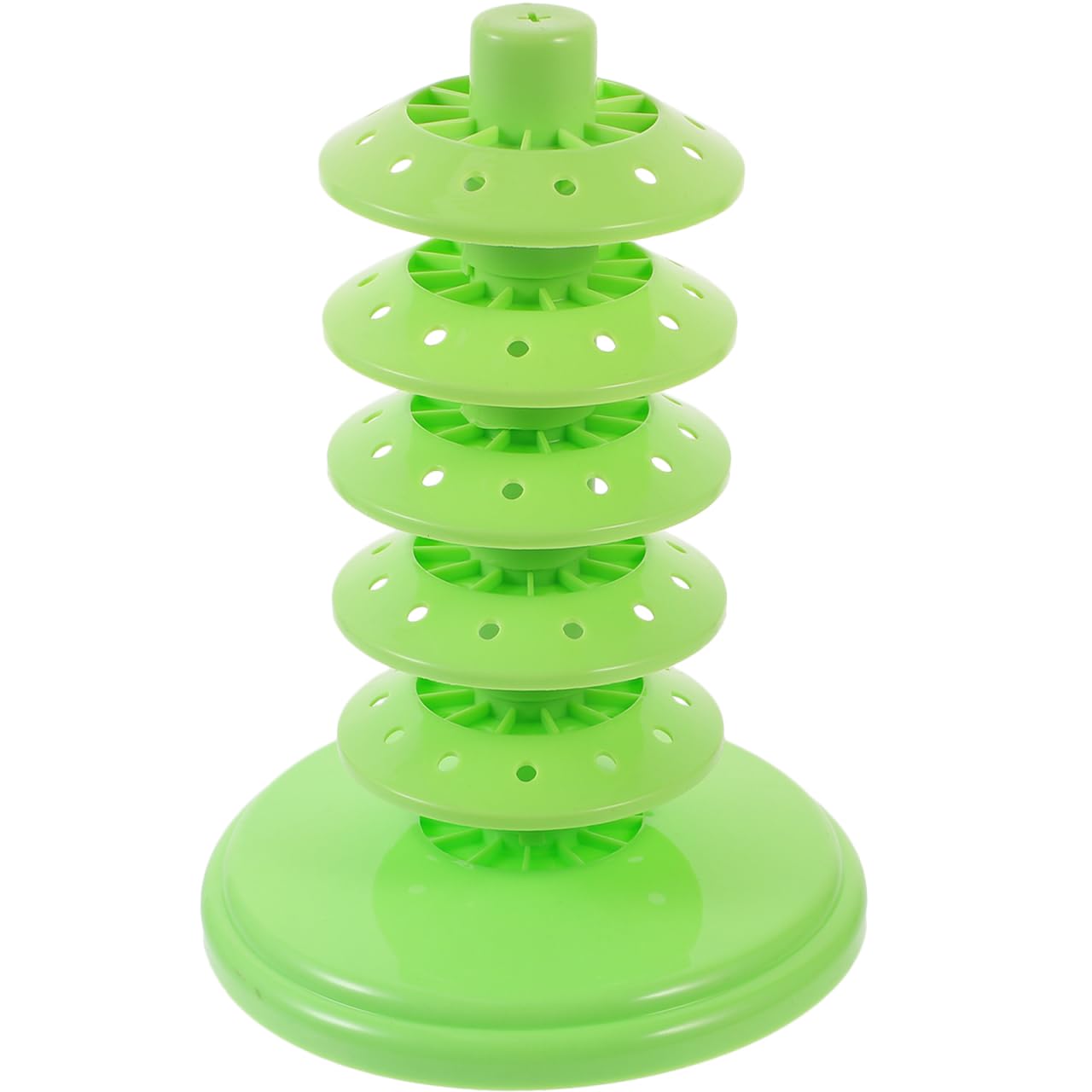 TOPBATHY Lollipop Display Stand, Multi-Layer Cake Pop Holder, 360° Tabletop Sweet Stand for Birthday Party, Wedding, Baby Shower, Dessert Table, Green PP Candy Display Rack