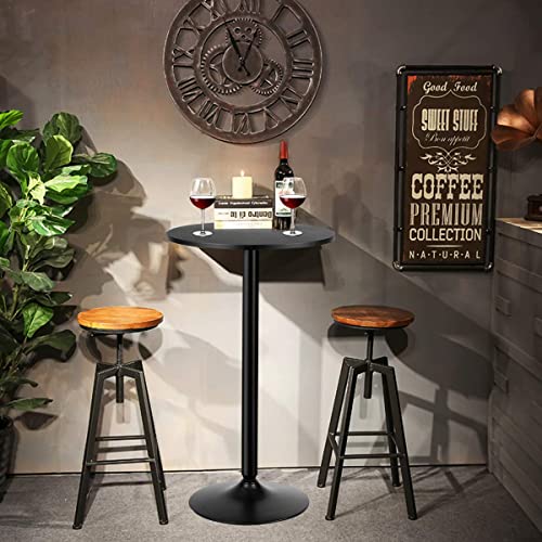 Giantex 24-Inch Pub And Bar Table 40-Inch Height Modern Style Round Top Standing Circular Cocktail Table Suitable For Living Room, Kitchen, Outdoor& Indoor Bistro Table (6) #TOP1