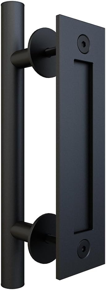 JUBEST 11-13/16'' Barn Door Handle Pull and Flush Handle Set for Sliding Barn Door Hardware