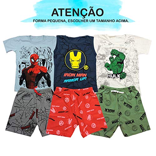 Kit 6 Conjunto Infantil Personagem Menino (2)