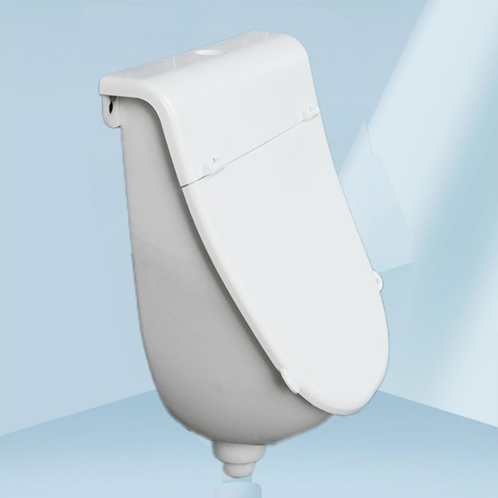 Generisch Männer Wandpissoir,Urinal Mit Deckel,Urinalkondom Für Männer,Trockentoilette Camping,Spül Urinal Für Bad,Überlaufsicheres Urinal Spülen Mit Schlauch Für Fahrzeuge Haus Garten Wohnheim