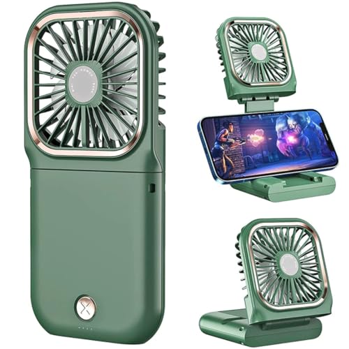 Image of STARQ Portable Mini Handheld Fan with 3000mAh Rechargeable Battery, Foldable Personal Cooling Fan for Travel, Office & Outdoor Use FC3 (Colour As Per Availablity)
