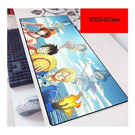 IGIRC musmatta One Piece 900 x 400 mm musmatta, Extended XXL stor, professionell gamingmusmatta med 3 mm starkare undersida, för, A