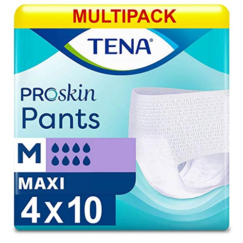 Tena - Pañales para adulto Maxi Medium (80-110 cm, 4 unidades)