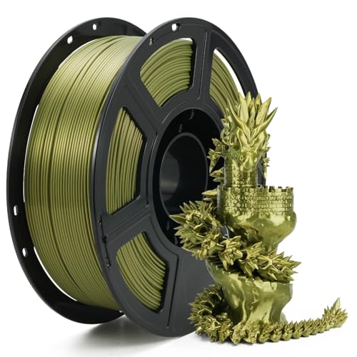 Image of FLASHFORGE Silk+ PLA Filament 1.75mm Bronze, Silky Texture 3D Printing Filament, Enhanced Layer Adhesion with Stunning Surface Finish; Chrome-Like Brilliance and Silk-Smooth Perfection
