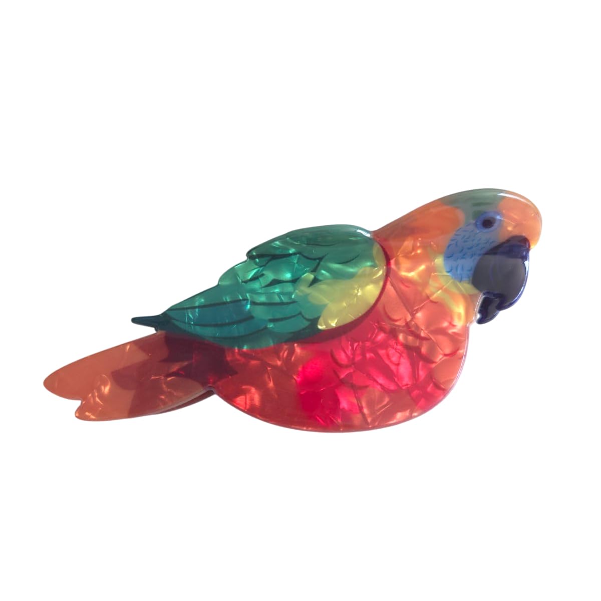 Novelty Bird Hair Clips,Cute Acrylic Claw Clip for Women,Fashion Colorful Parrot Hair Clip