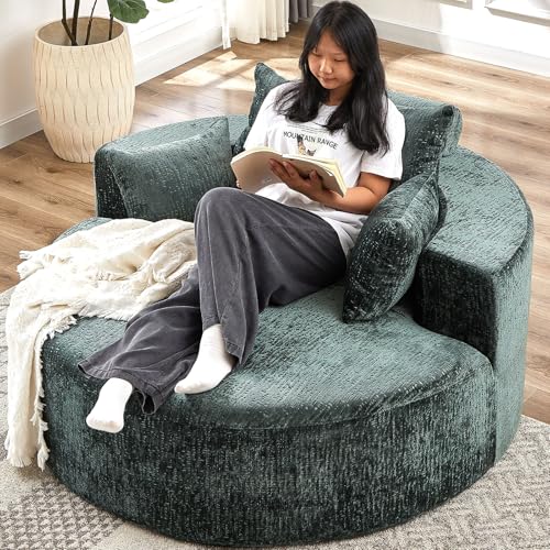 Sillón Plegable Chenille Verde