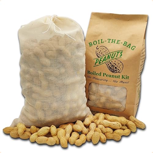 Boiled Peanuts Kit | Contains Premium In Shell Peanuts, Salt, and a Unique Seasoning Blend in a...
